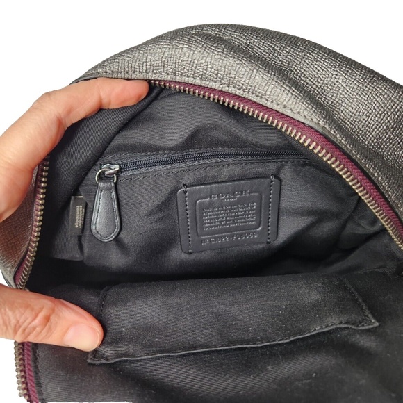 Coach Backpack Shooting Star Leather Backpack Signature C Small - Picture 8 of 16